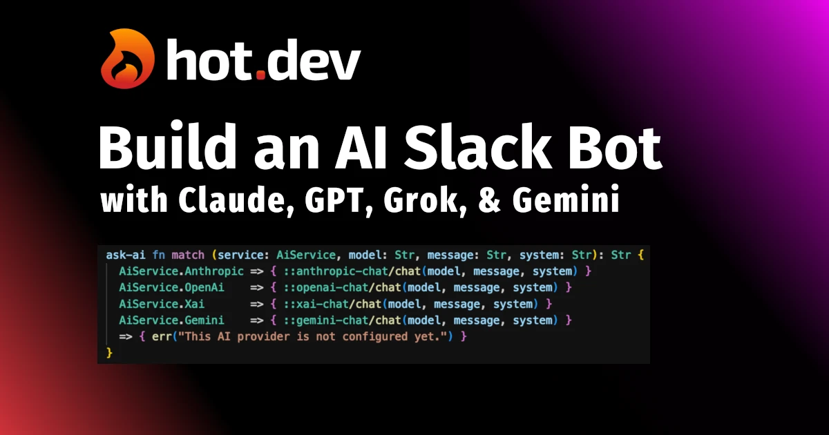 Build an AI Slack Bot with Claude, GPT, Grok, & Gemini